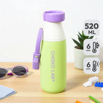 Gambar Chakolab Milk Pot Taro Botol Vacuum Flask 520 ml - Ungu/Hijau