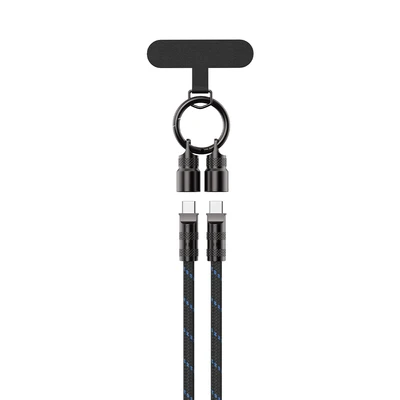 Gambar Havit Kabel Charger USB-C To USB-C Strap 1.2 Meter 60 Watt CB6340 - Hitam
