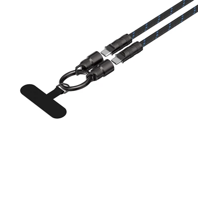 Gambar Havit Kabel Charger USB-C To USB-C Strap 1.2 Meter 60 Watt CB6340 - Hitam