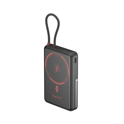 Gambar Havit Power Bank MagSafe 10000 mAh PB5251 - Hitam