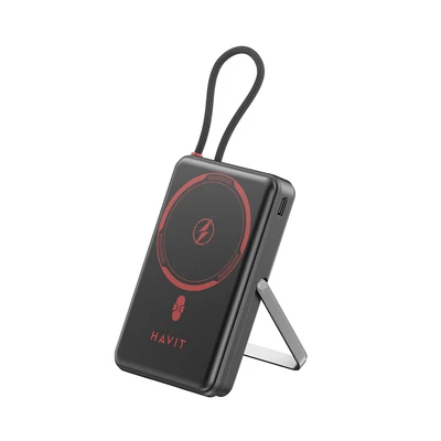 Gambar Havit Power Bank MagSafe 10000 mAh PB5251 - Hitam