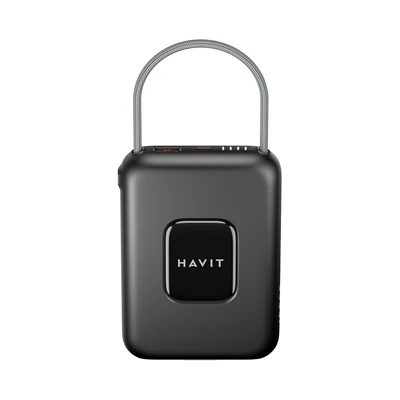 Gambar Havit Power Bank Dengan Kabel 10000 mAh PB32 - Hitam