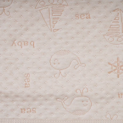 Gambar Kindla 70x100 cm Alas Kasur Bayi Waterproof Ocean Dolphin - Cokelat