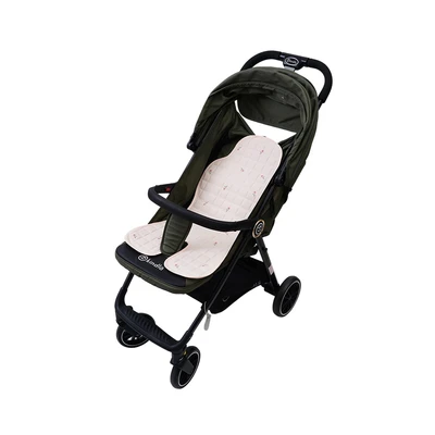 Gambar Kindla 67x33 cm Alas Stroller Cooling Pad Floral - Krem Beige