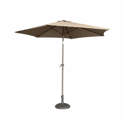 Gambar Payung Taman Patio Steel 2.4 Meter - Cokelat