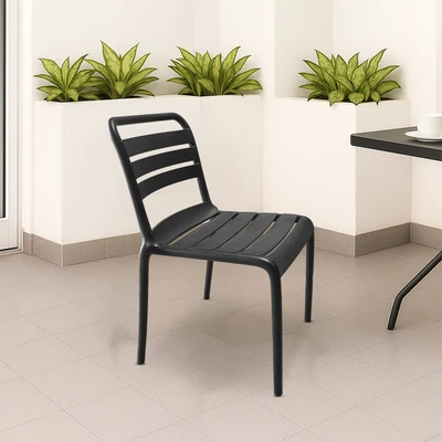 Gambar Soleil Kursi Teras Plastik - Hitam