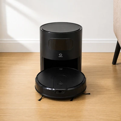 Gambar Kels Vacuum Cleaner Wet & Dry Robotik Dengan Charging Station - Hitam