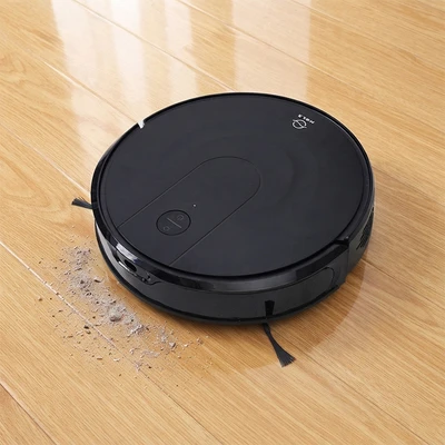 Gambar Kels Vacuum Cleaner Wet & Dry Robotik Dengan Charging Station - Hitam