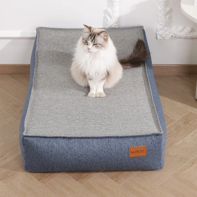 Gambar M-Pets Cloud Tempat Tidur Hewan Inflatable - Biru Navy Stormy