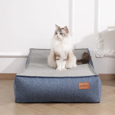 Gambar M-Pets Cloud Tempat Tidur Hewan Inflatable - Biru Navy Stormy