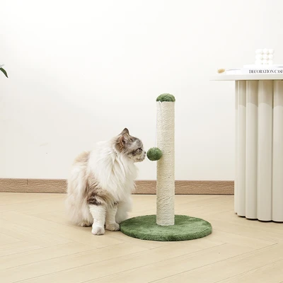 Gambar M-pets 30x30x43 cm My Second Pohon Bermain Kucing Pompom - Hijau