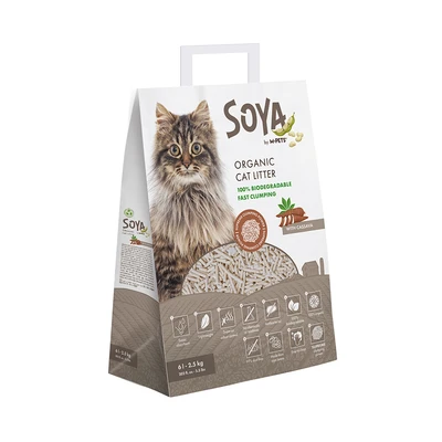 Gambar M-Pets Soya Pasir Kucing Organik Cassava 6 Liter