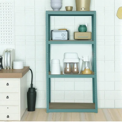 Gambar Krisbow Norden Rak Besi 4 Tingkat - Biru Teal