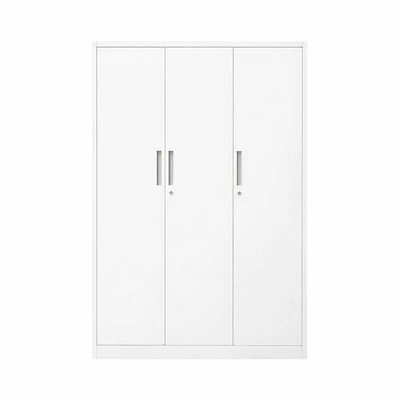 Gambar Informa Kiev Lemari Pakaian Metal 3 Pintu 120x45x180 cm - Putih