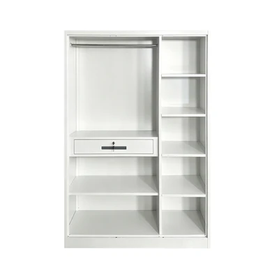 Gambar Informa Kiev Lemari Pakaian Metal 3 Pintu 120x45x180 cm - Putih