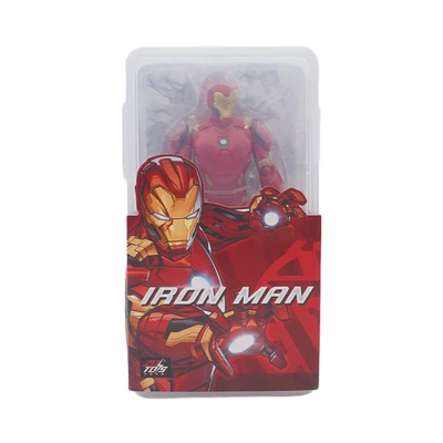 Gambar Top Gear Zd Action Figure Iron Man 18 Cm Dengan Kotak Penyimpanan - Merah