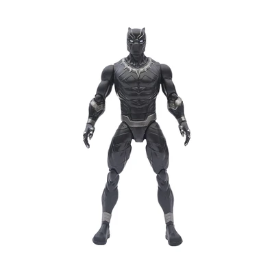 Gambar Top Gear Zd Action Figure Black Panther 18 Cm Dengan Kotak Penyimpanan - Hitam