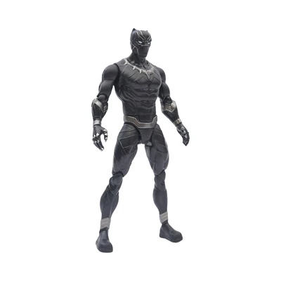 Gambar Top Gear Zd Action Figure Black Panther 18 Cm Dengan Kotak Penyimpanan - Hitam