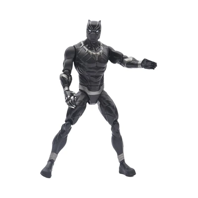 Gambar Top Gear Zd Action Figure Black Panther 18 Cm Dengan Kotak Penyimpanan - Hitam