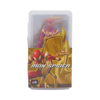 Gambar Top Gear Zd Action Figure Iron Spider 18 Cm Dengan Kotak Penyimpanan - Merah/gold