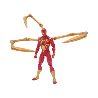 Gambar Top Gear Zd Action Figure Iron Spider 18 Cm Dengan Kotak Penyimpanan - Merah/gold