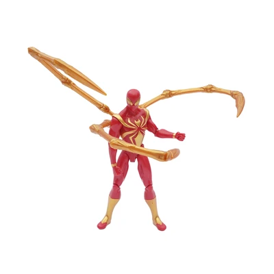 Gambar Top Gear Zd Action Figure Iron Spider 18 Cm Dengan Kotak Penyimpanan - Merah/gold