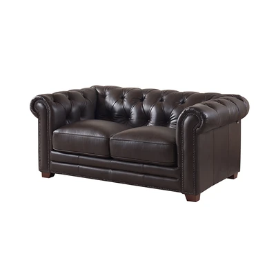 Gambar Ferrara Orlando Sofa Kulit 2 Seater - Cokelat Caramel