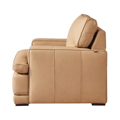 Gambar Ferrara Allen Sofa Kulit 1 Seater - Cokelat Tan