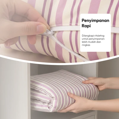 Gambar Informa 130x180 cm Bed Cover Microfiber Zip Nap Lavanda - Ungu