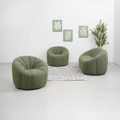 Gambar Informa Yolland Sofa Fabric 1 & 2 Seater Set 3 pcs - Hijau