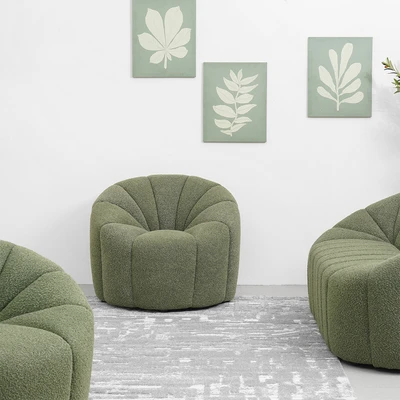 Gambar Informa Yolland Sofa Fabric 1 & 2 Seater Set 3 pcs - Hijau