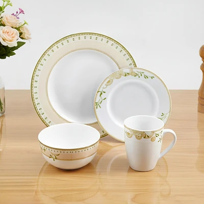 Gambar Delicia Perlengkapan Makan Porcelain Premium Set 16 pcs - Peachy