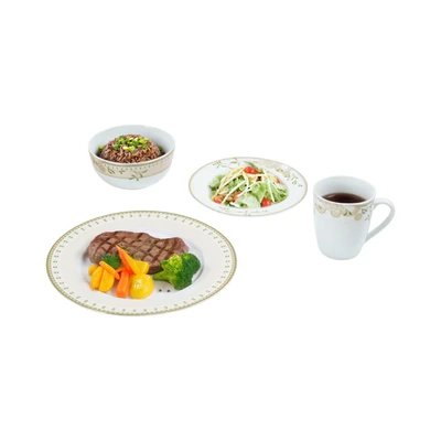 Gambar Delicia Perlengkapan Makan Porcelain Premium Set 16 pcs - Peachy