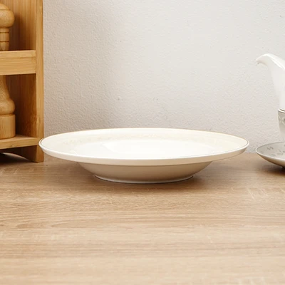 Gambar Delicia Glady Mangkuk Piring Sup Bone China 22 cm - Putih