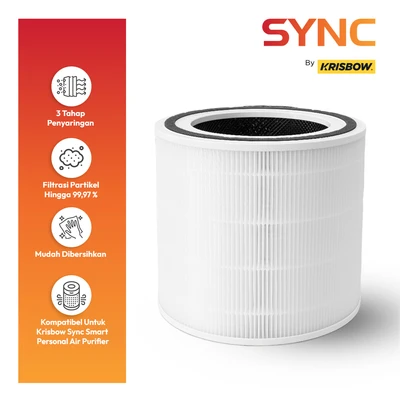Gambar Krisbow Sync Part Filter Air Purifier - Putih