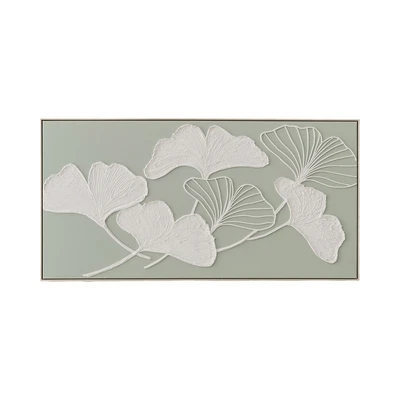 Gambar Informa Lukisan Kanvas Handmade Oil Paint Ginkgo 140x70 cm - Mix