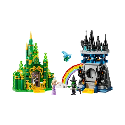 Gambar LEGO Wicked Emerald City & Kiamo Ko Castle Set 860 Pcs 75689 - Hijau/hitam