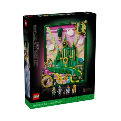 Gambar LEGO Wicked Emerald City Wall Art Set 1518 Pcs 75685 - Hijau/pink