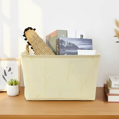 Gambar Stora Kotak Penyimpanan Lipat Fabric 42x30x26 cm - Cokelat Khaki