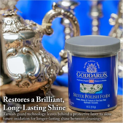 Gambar Goddards Foam Pembersih Bahan Silver 170 gr - Biru/Abu-abu