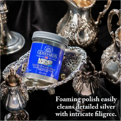 Gambar Goddards Foam Pembersih Bahan Silver 170 gr - Biru/Abu-abu
