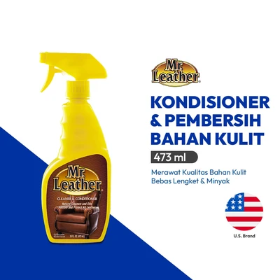 Gambar Mr.Leather Spray Pembersih & Kondisioner Bahan Kulit 473 ml - Kuning