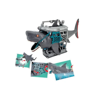Gambar Cruzer Set Mainan Dinos Escape Great White Shark - Abu-abu