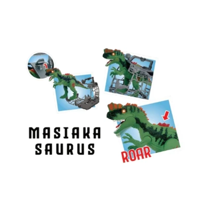 Gambar Cruzer Set Mainan Dinos Escape Masiakasaurus - Hijau/abu-abu