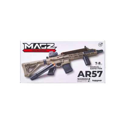 Gambar Top Gear Magz Gel Blaster Ar57 - Cokelat