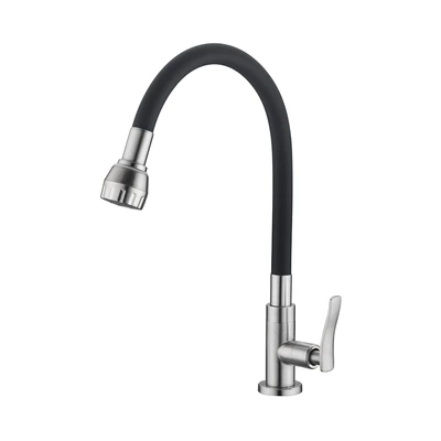 Gambar Fosa Keran Dapur Meja Flexible Stainless Steel - Silver