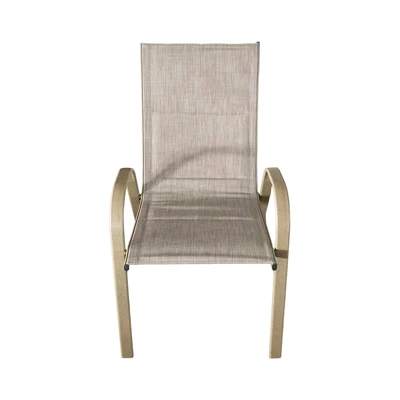 Gambar Soleil Anthea Kursi Teras Padded Textilene - Cokelat