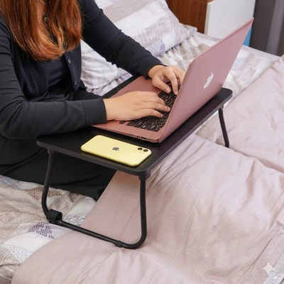 Gambar Informa Mini Oxy Meja Laptop Lipat Anak Dengan Strap - Hitam