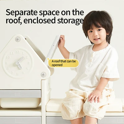 Gambar Stora Rak Penyimpanan Anak House Playbin - Abu-Abu