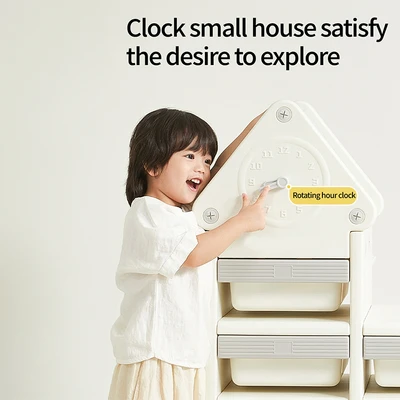 Gambar Stora Rak Penyimpanan Anak House Playbin - Abu-Abu